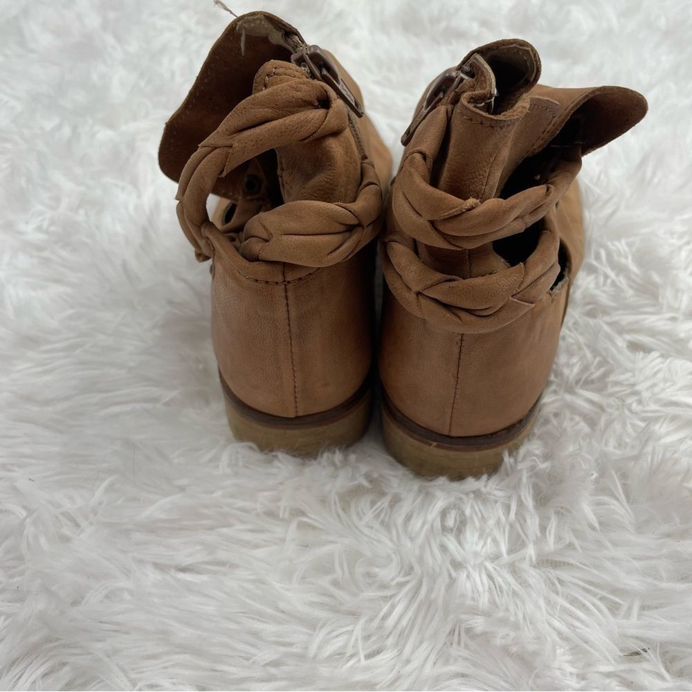 Free People Landslide Braided Leather Ankle Booties - Picture 8 of 12